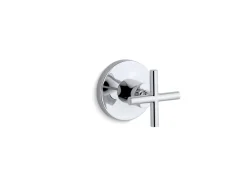 MasterShower® transfer valve trim with cross handle