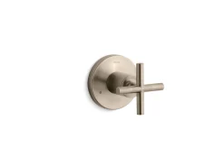 MasterShower® transfer valve trim with cross handle