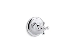 MasterShower® transfer valve trim with cross handle