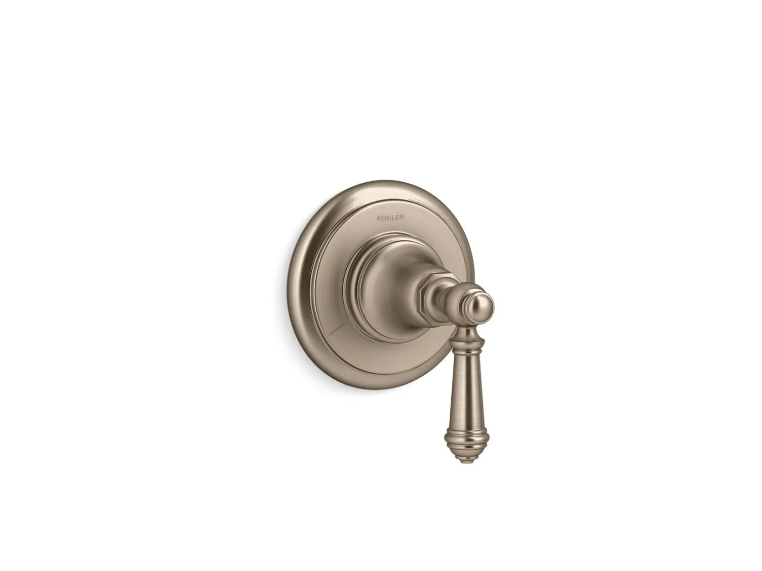 MasterShower® transfer valve trim with lever handle