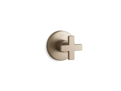 MasterShower® transfer valve trim with cross handle