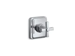 MasterShower® volume control valve trim with cross handle