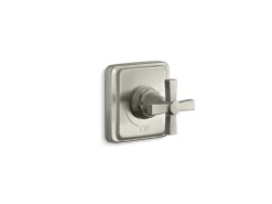 MasterShower® volume control valve trim with cross handle