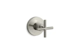 MasterShower® volume control valve trim with cross handle