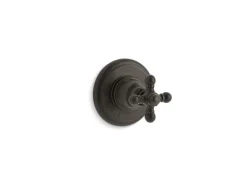 MasterShower® volume control valve trim with cross handle