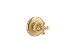 MasterShower® volume control valve trim with cross handle