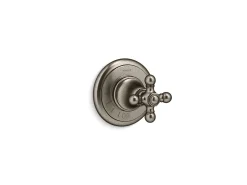 MasterShower® volume control valve trim with cross handle