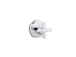 MasterShower® volume control valve trim with cross handle