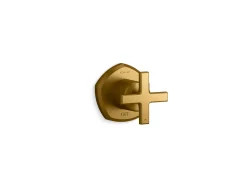 MasterShower® volume control valve trim with cross handle
