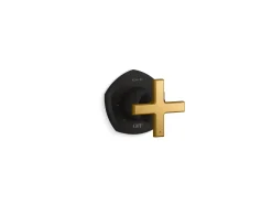 MasterShower® volume control valve trim with cross handle