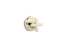 MasterShower® volume control valve trim with cross handle