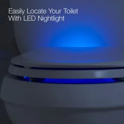 Nightlight ReadyLatch® Quiet-Close™ round-front toilet seat
