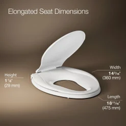 Nightlight ReadyLatch® Quiet-Close™ elongated toilet seat