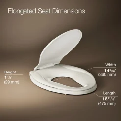 Nightlight ReadyLatch® Quiet-Close™ elongated toilet seat