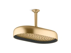 Oblong 14" single-function rainhead, 2.5 gpm