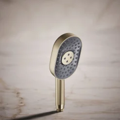 Oblong three-function handshower, 2.5 gpm