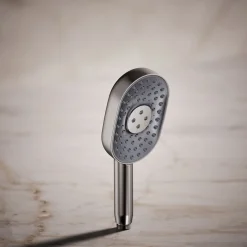 Oblong three-function handshower, 2.5 gpm