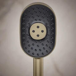 Oblong three-function handshower, 2.5 gpm