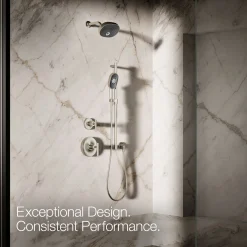 Oblong three-function handshower, 2.5 gpm