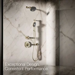 Oblong three-function handshower, 2.5 gpm