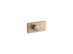 One-outlet recessed mechanical thermostatic valve control
