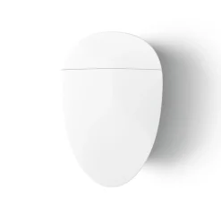 One-piece compact elongated smart toilet, dual-flush