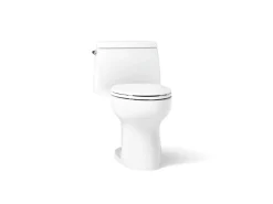 One-piece compact elongated toilet, 1.28 gpf