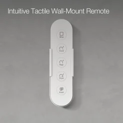 One-piece elongated smart toilet, dual-flush