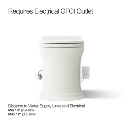 One-piece elongated smart toilet, dual-flush