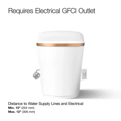 One-piece elongated smart toilet, dual-flush