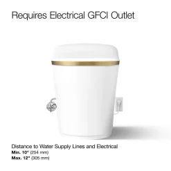 One-piece elongated smart toilet, dual-flush