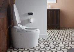 One-piece elongated smart toilet, 1.08 gpf