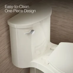 One-piece elongated toilet, 1.28 gpf