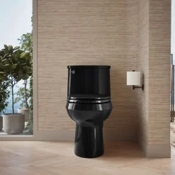 One-piece elongated toilet, 1.28 gpf