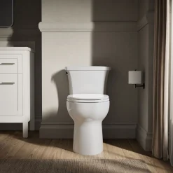 One-piece elongated toilet, 1.28 gpf