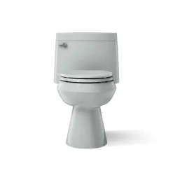 One-piece elongated toilet with concealed trapway, 1.28 gpf