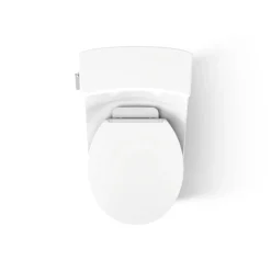 One-piece round-front toilet, 1.28 gpf