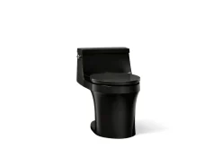 One-piece round-front toilet, 1.28 gpf