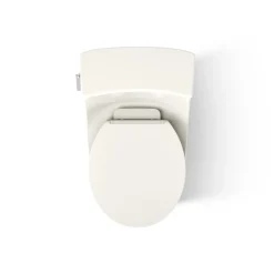 One-piece round-front toilet, 1.28 gpf