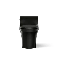 One-piece round-front toilet, 1.28 gpf