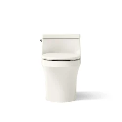 One-piece round-front toilet, 1.28 gpf