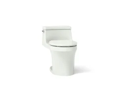 One-piece round-front toilet, 1.28 gpf