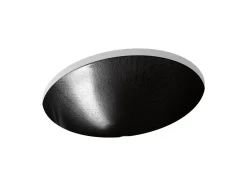 19-1/4" oval undermount bathroom sink, no overflow