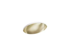 23-1/4" oval undermount bathroom sink, no overflow