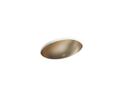 23-1/4" oval undermount bathroom sink, no overflow