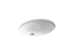 21-1/4" oval undermount bathroom sink