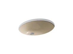 21-1/4" oval undermount bathroom sink