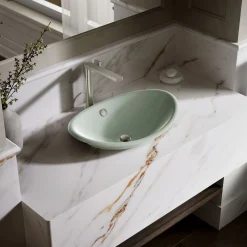 20-3/4" oval vessel bathroom sink