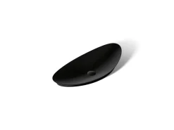 38-1/2" oval vessel bathroom sink, no overflow