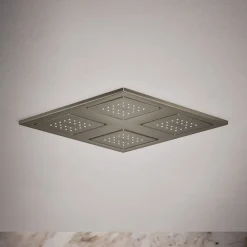 Overhead shower panel with four 22-nozzle sprayheads